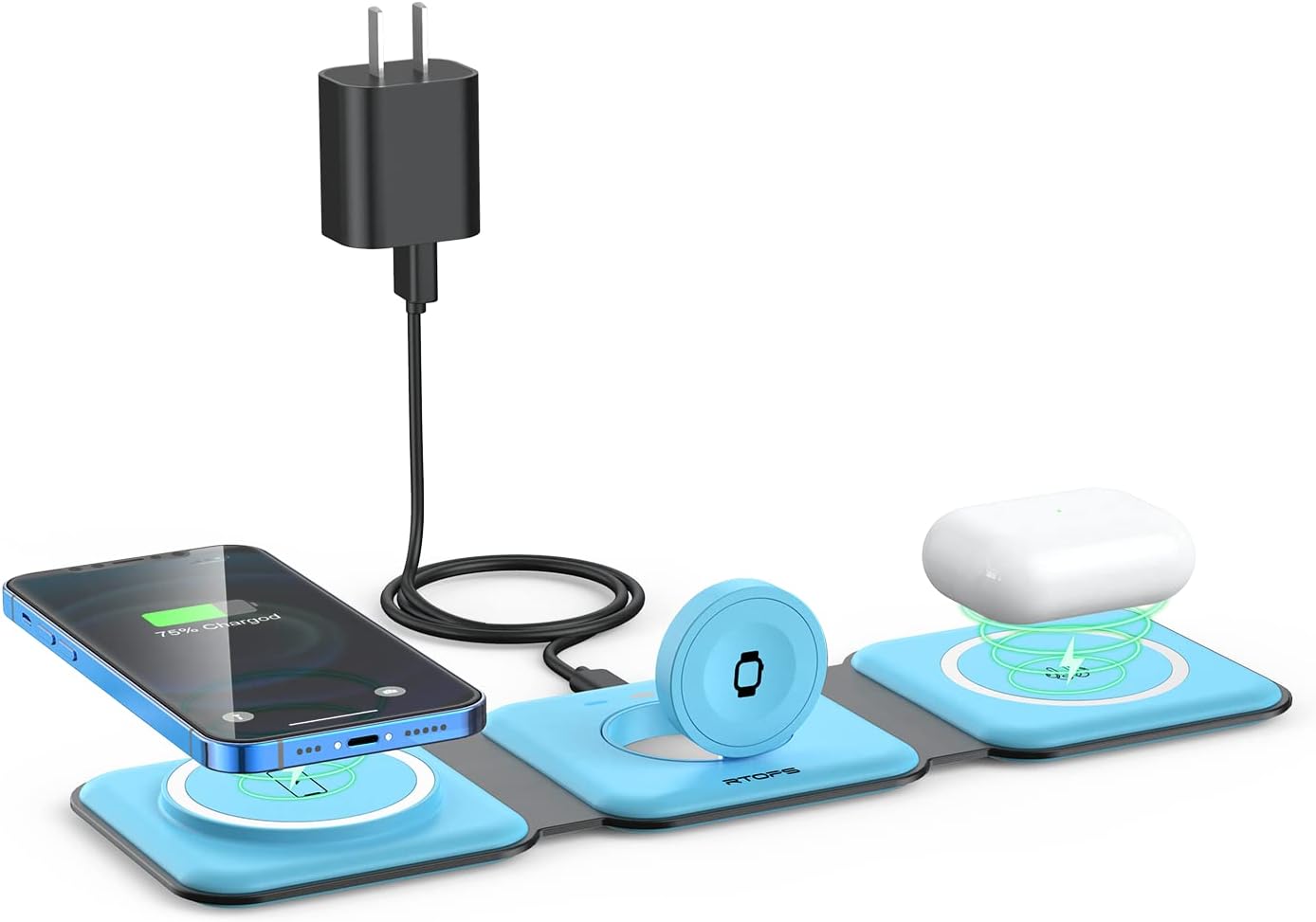 RTOPS 3-in-1 Magnetic Wireless Charger for iPhone