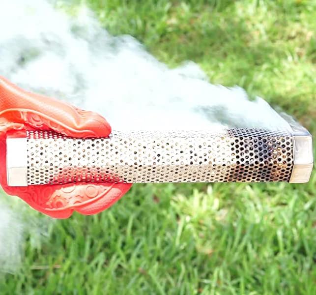 Premium Pellet Smoker Tube of Billowing Smoke