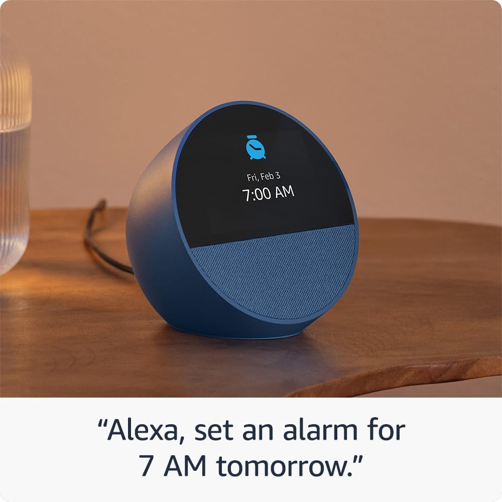 Amazon Echo Spot Smart Alarm Clock with Alexa