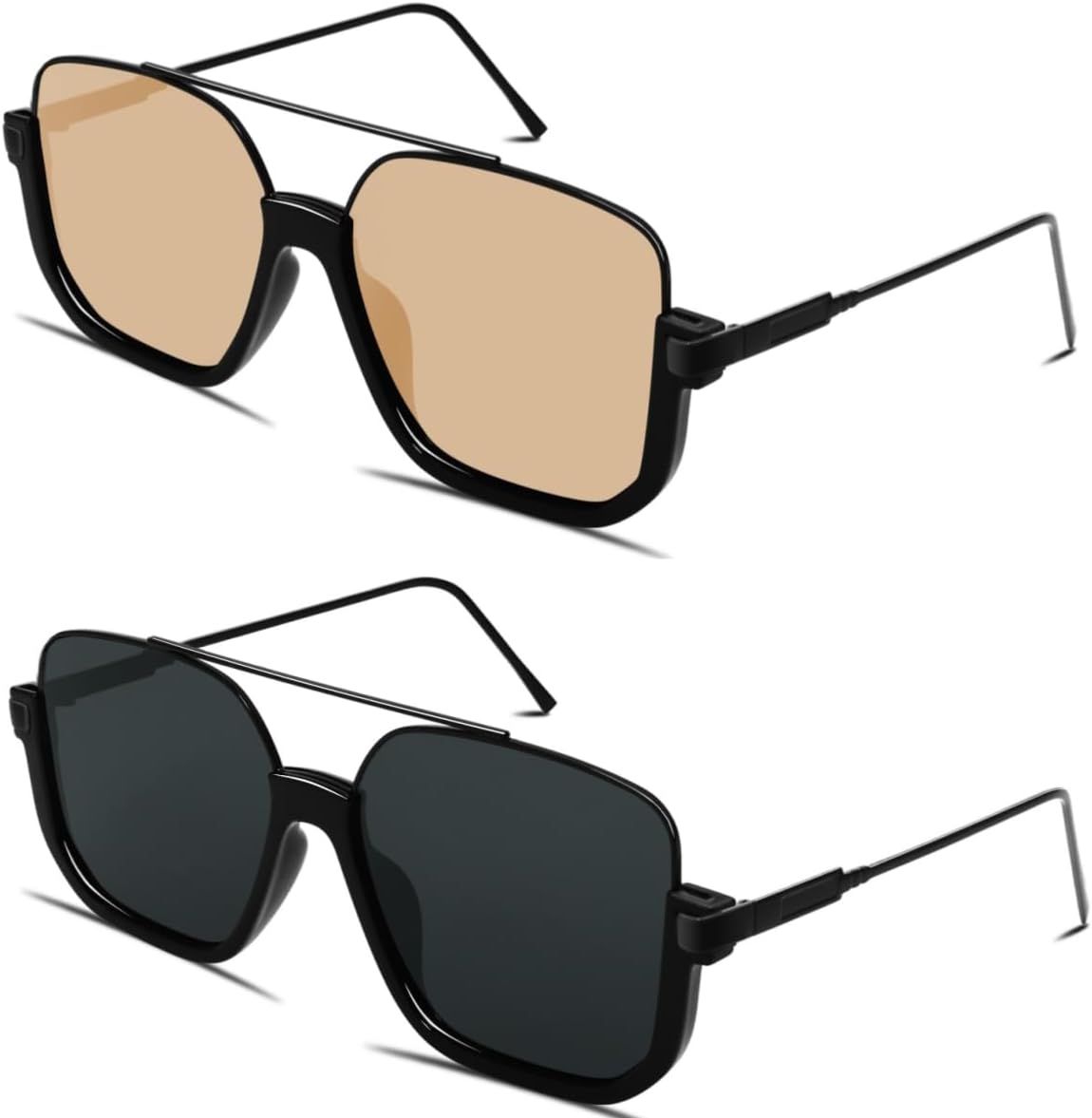 Retro Oversized Aviator Sunglasses for Women