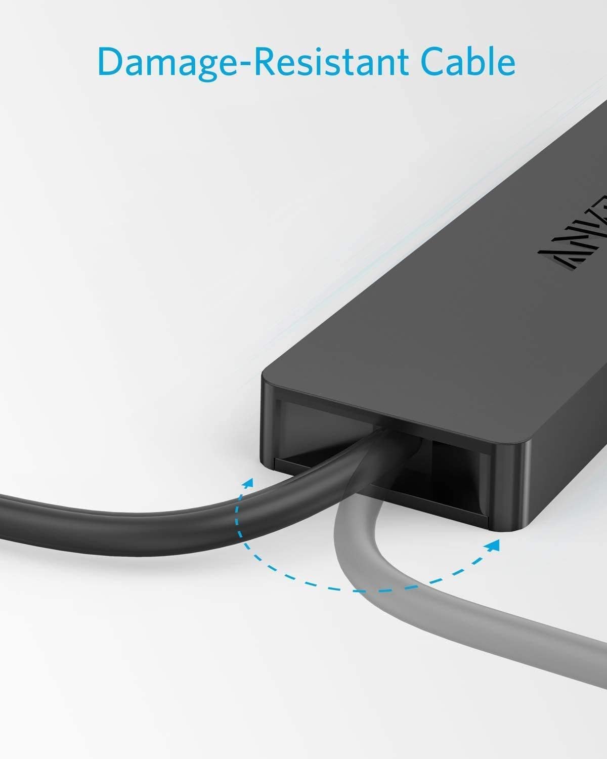 Anker 4-Port USB 3.0 Hub with 2ft Extended Cable