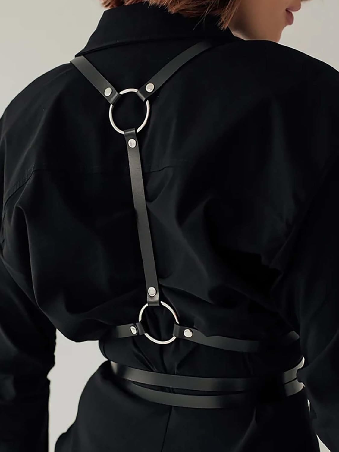 Women’s Punk Adjustable Waist Belt Harness