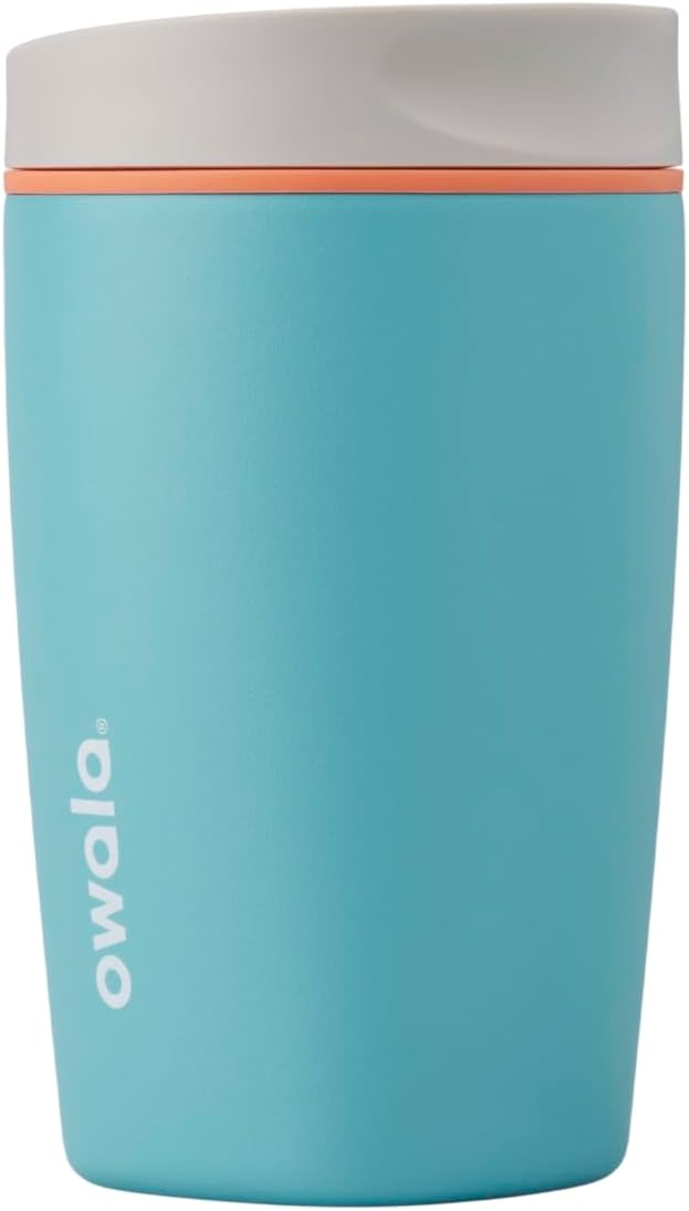 cOwala SmoothSip 12oz Insulated Coffee Tumbler – Reusable, BPA-Free, Pink