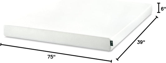 ZINUS 6 Inch Twin Green Tea Memory Foam Mattress