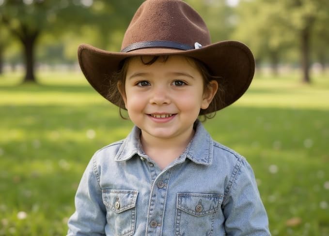 Kids-Cowboy-Bull-Head-Hats Boys Girls Western-HatsToddler