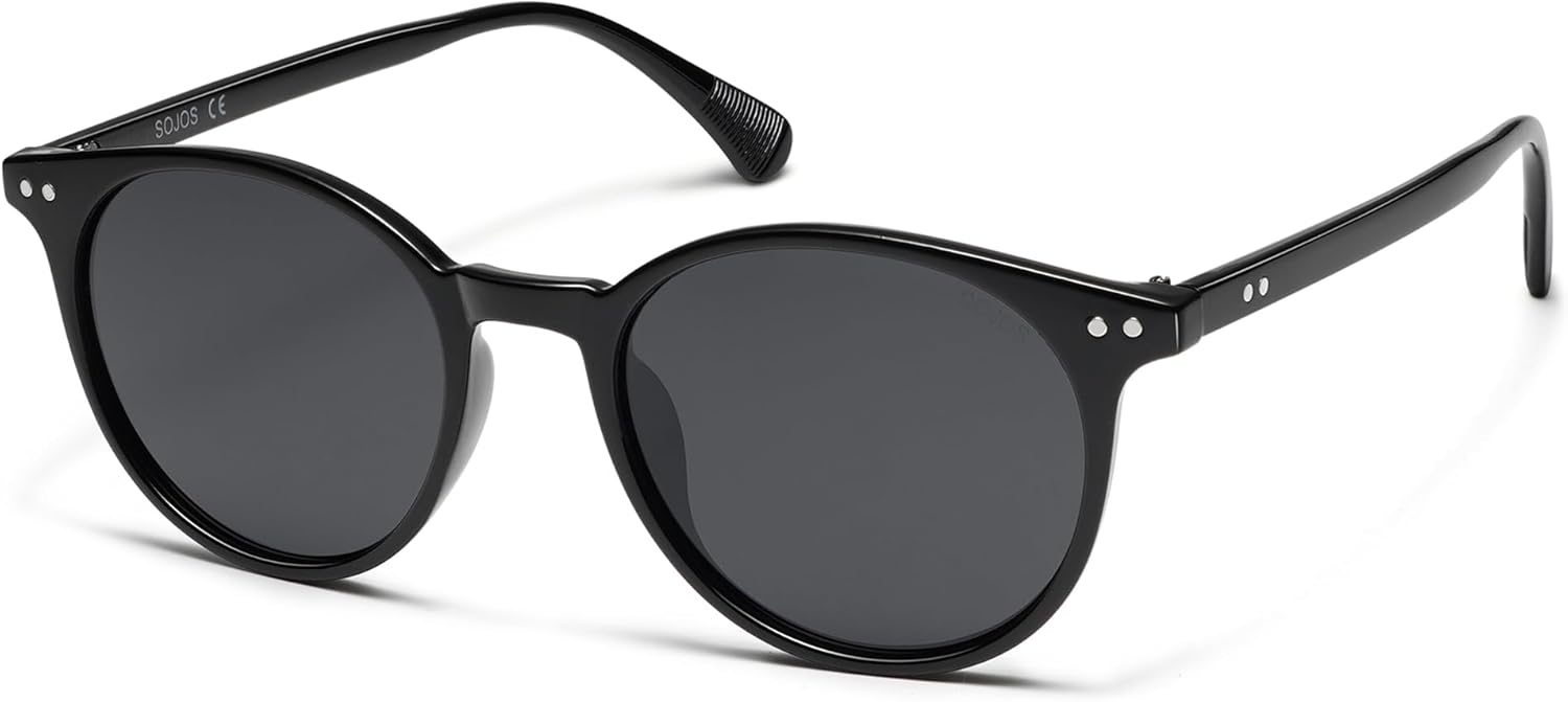 SOJOS Small Round Polarized Sunglasses