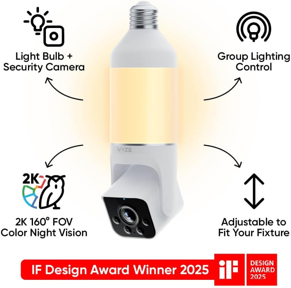 WYZE Bulb Cam Security Camera