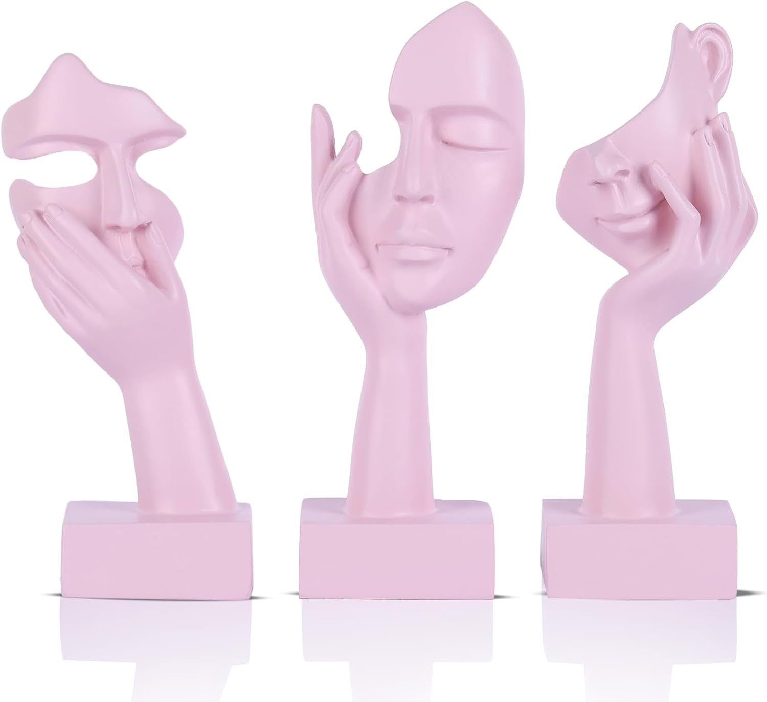 3 Pcs Thinker Small Statue Set Home Decor