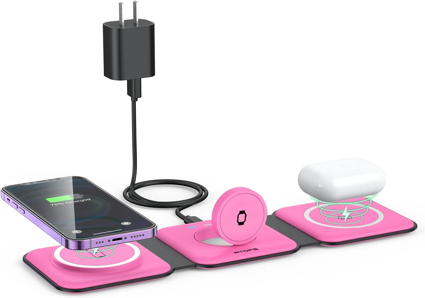 RTOPS 3-in-1 Magnetic Wireless Charger for iPhone