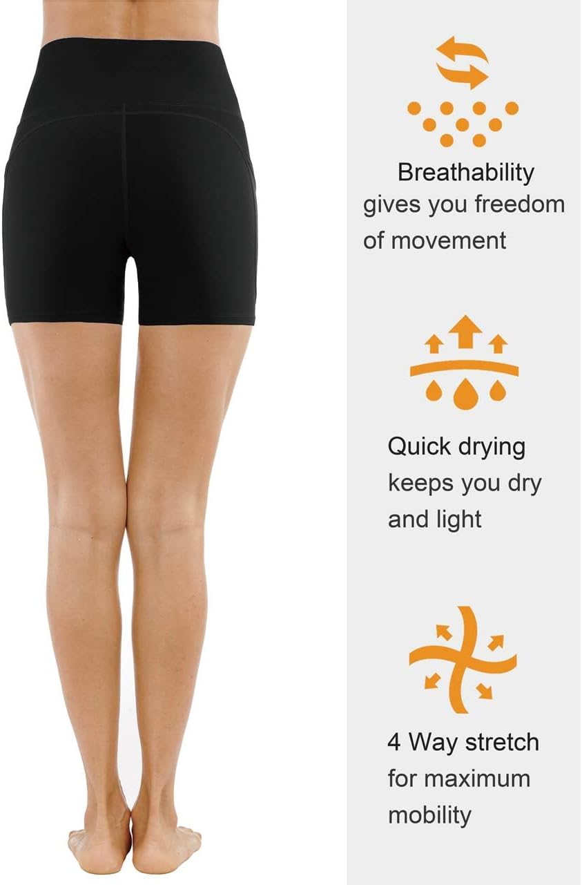 THE GYM Women's High-Waist Workout Shorts
