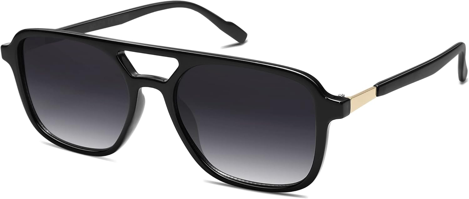 SOJOS Retro Aviator Sunglasses