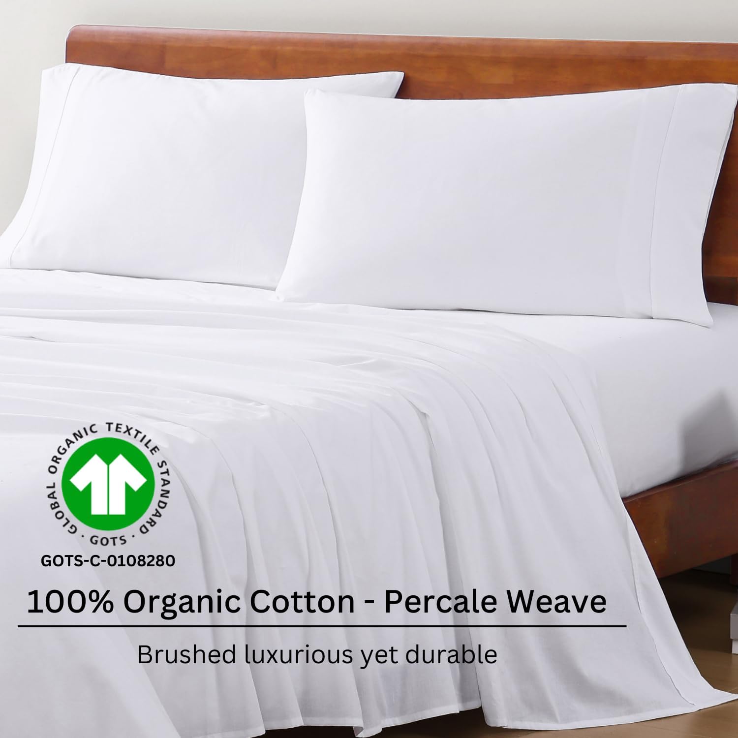 LANE LINEN Eco Friendly Cotton Queen Sheet Set