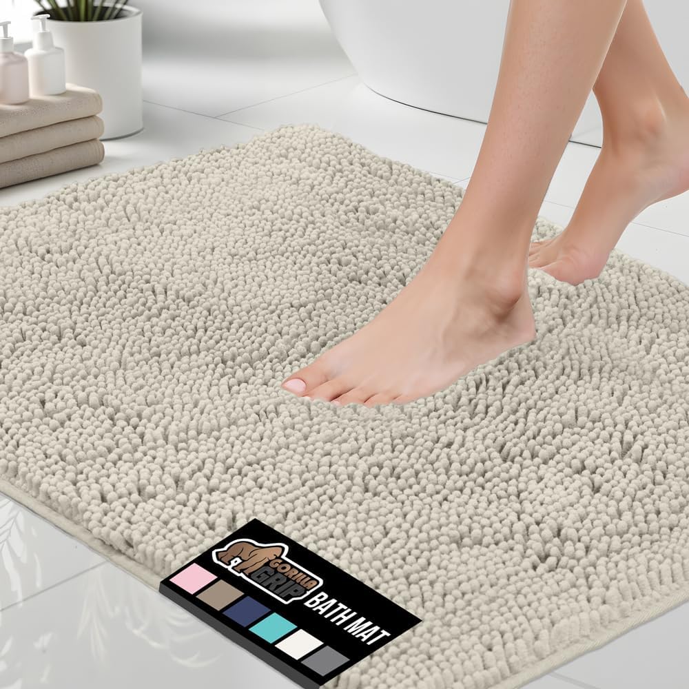 GORILLA GRIP Chenille Bath Rug