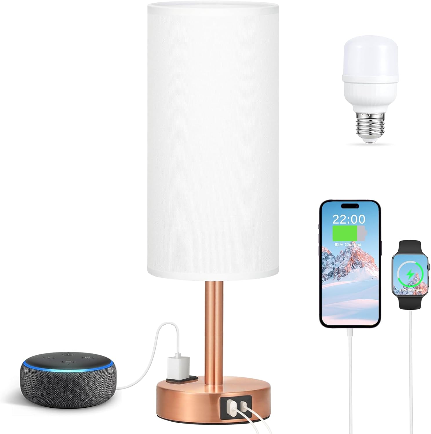 Bedside Touch Lamp 3-Way Dimmable