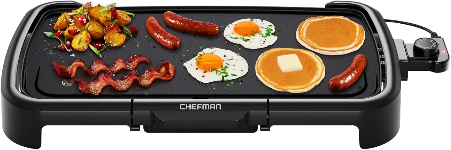 Chefman XL Electric Griddle 10"x20" Nonstick