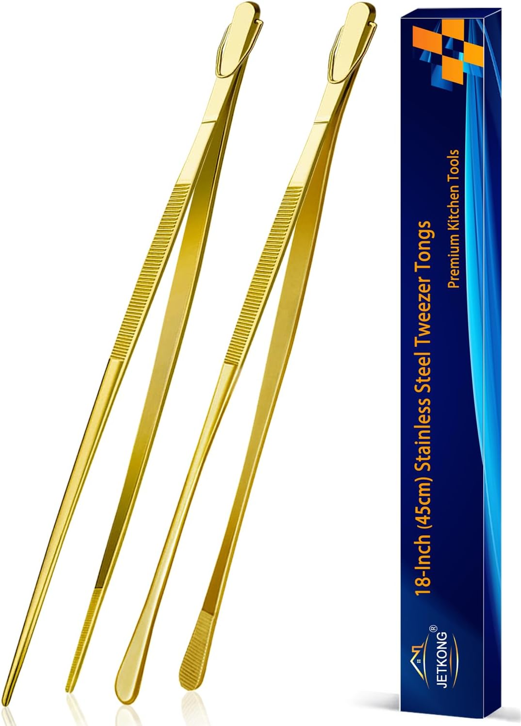 JETKONG Kitchen Tweezers Fine Tweezer Tongs