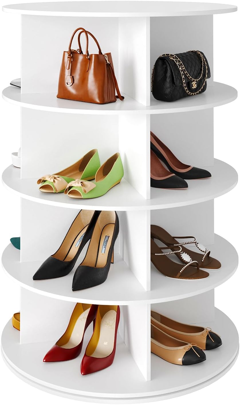 SpaceAid 7 Tier Rotating Shoe Rack Tower