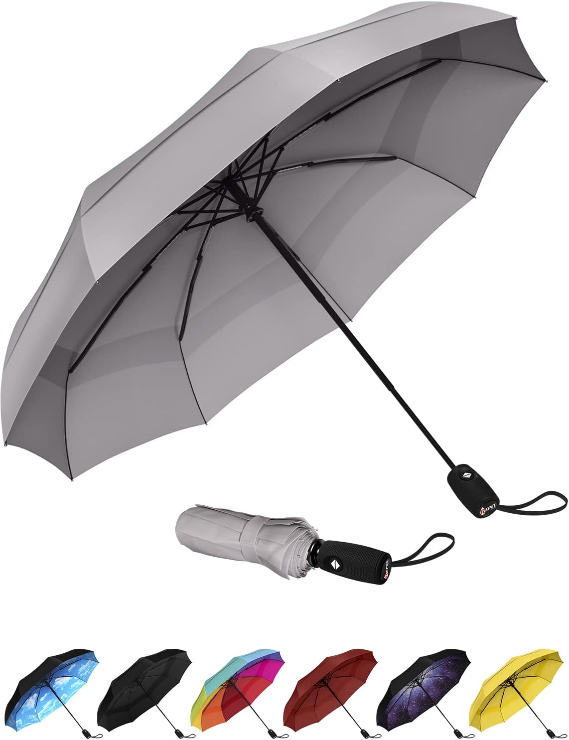 REPEL Windproof Travel Umbrella