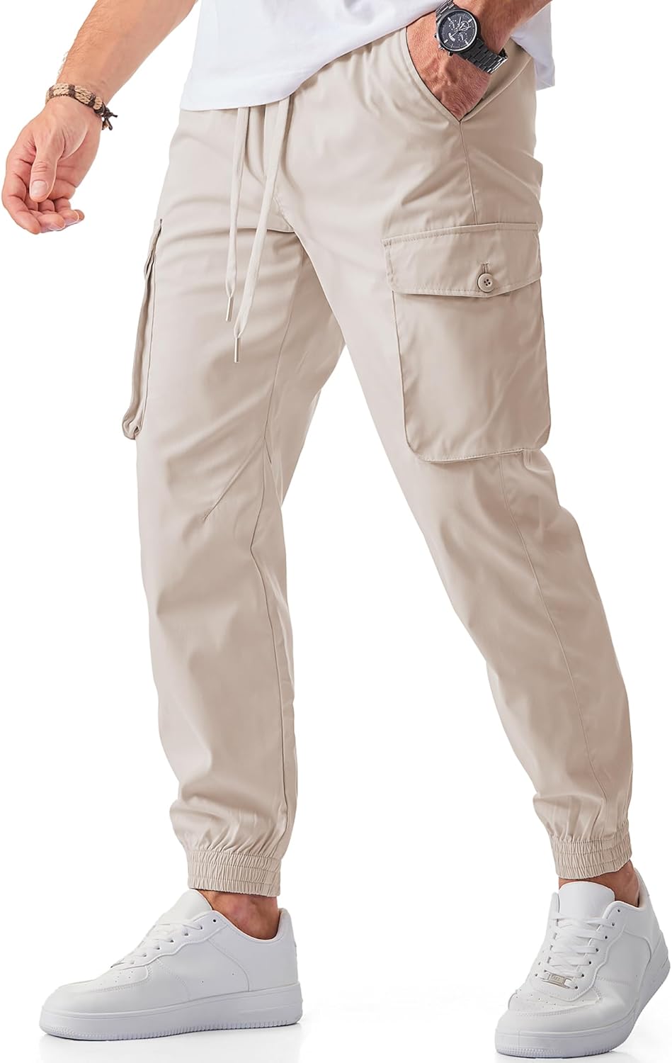 JMIERR Men's Casual Cargo Joggers Pants