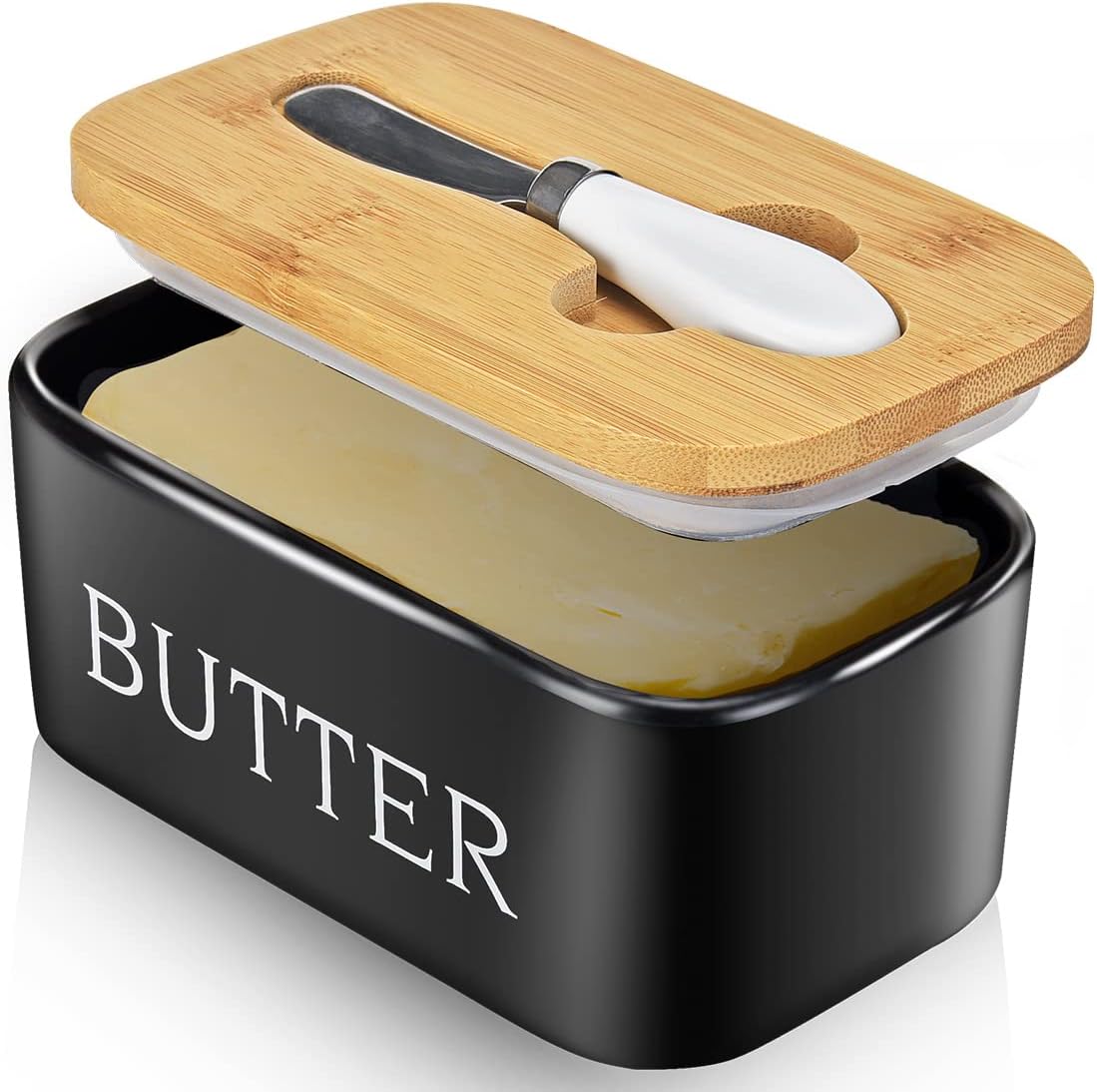 Butter Dish with Lid Large Butter Dish for Countertop
