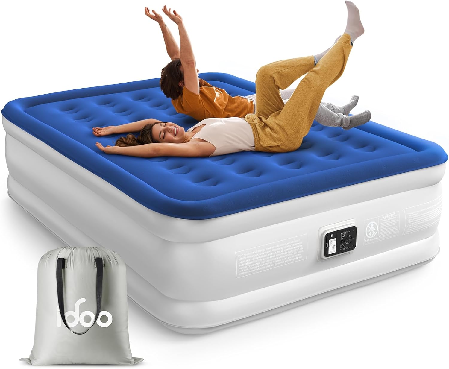 iDOO Queen Air Mattress with Built-in Pump