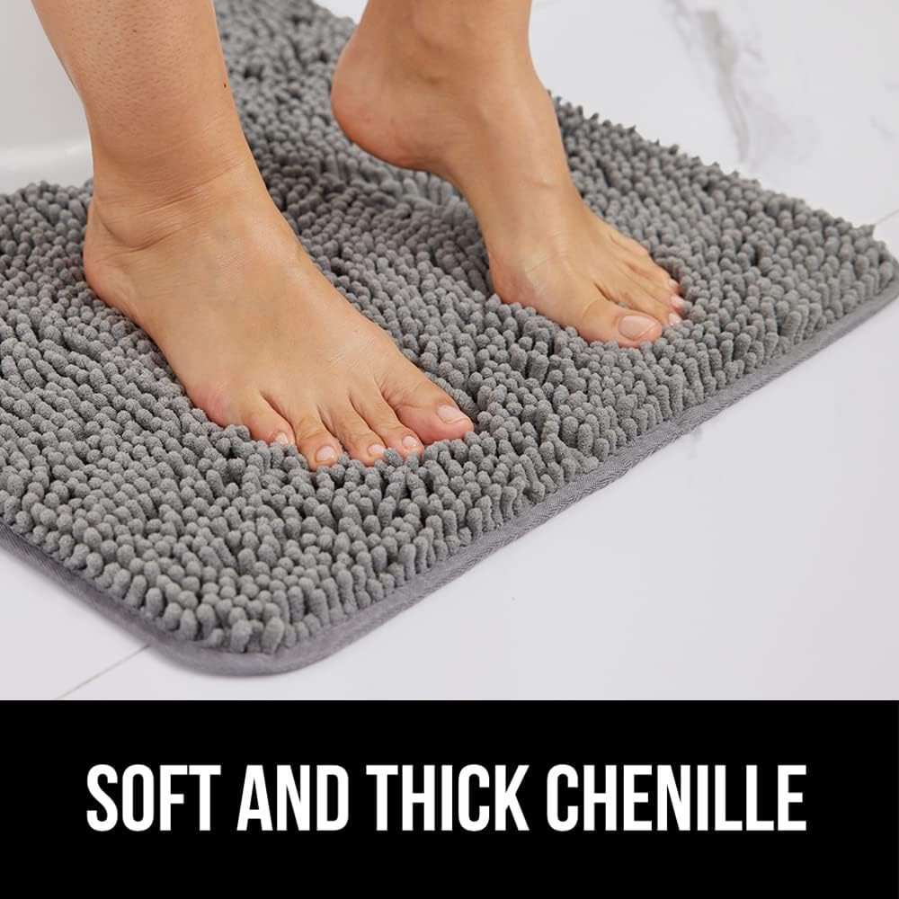 GORILLA GRIP Chenille Bath Rug