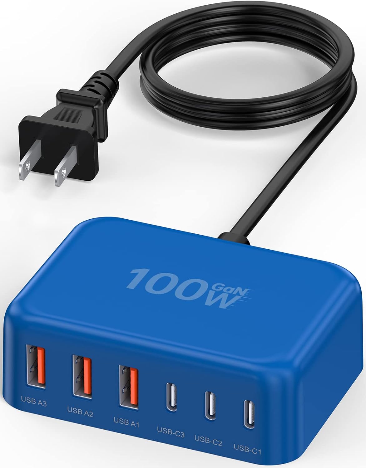 100W USB C Charger Block GaN Fast Charging Station