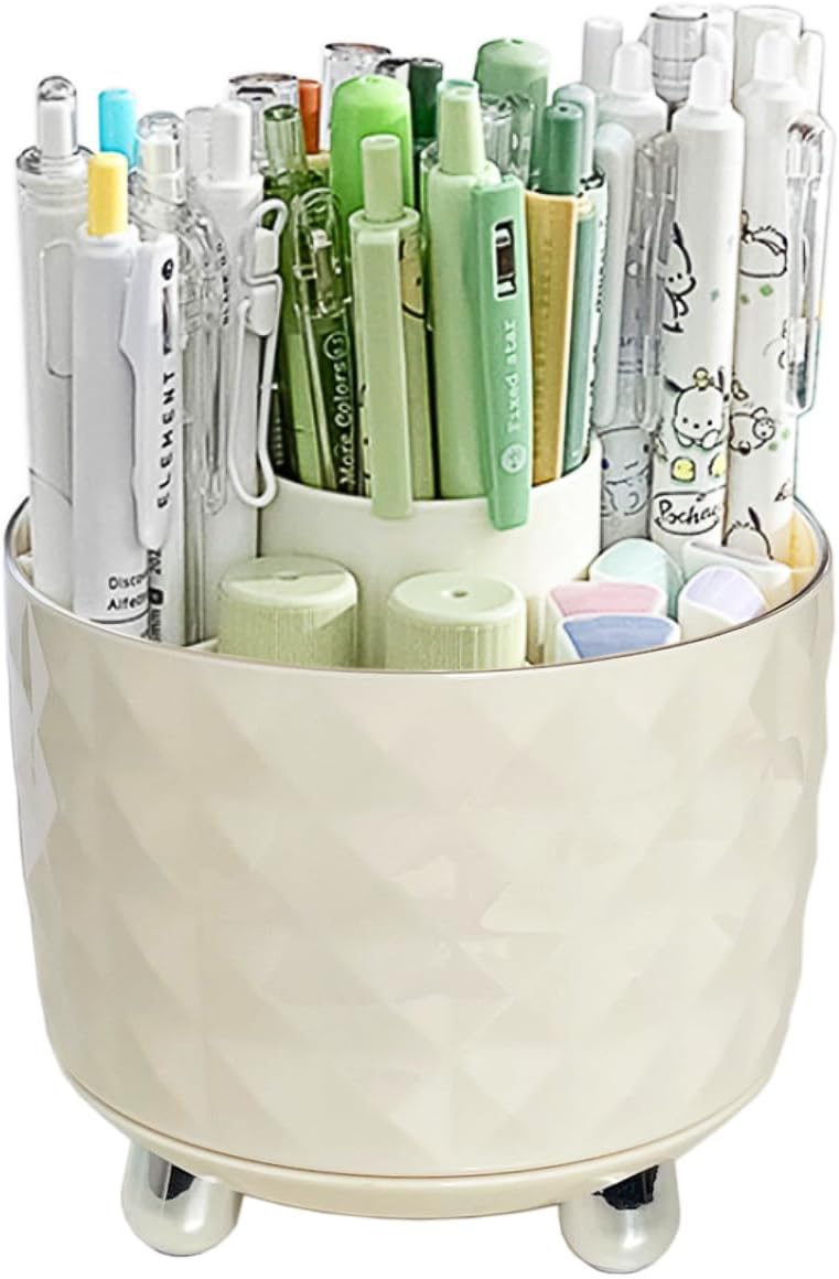 Dark Green Pen Pencil Holder for Desk