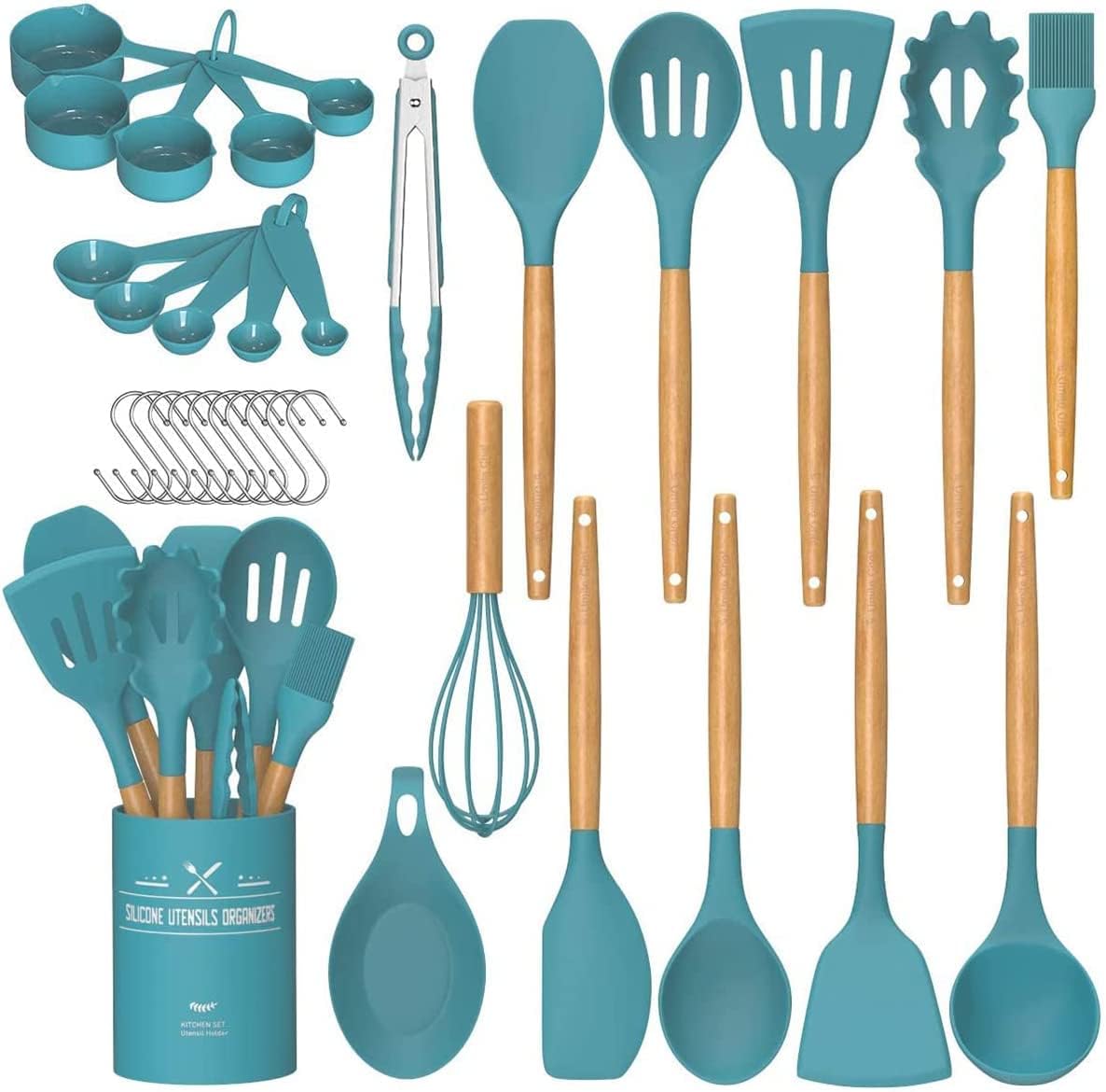 Umite Chef 33-Piece Silicone Kitchen Utensils Set