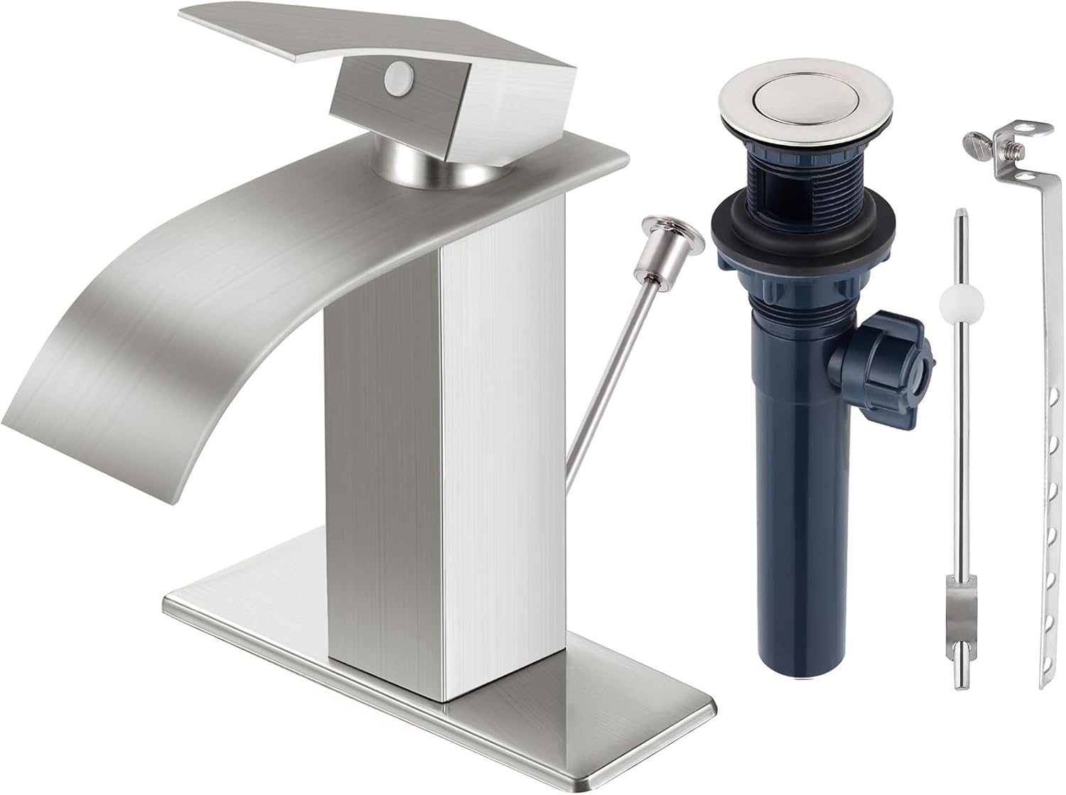 Matte Black Waterfall Bathroom Faucet