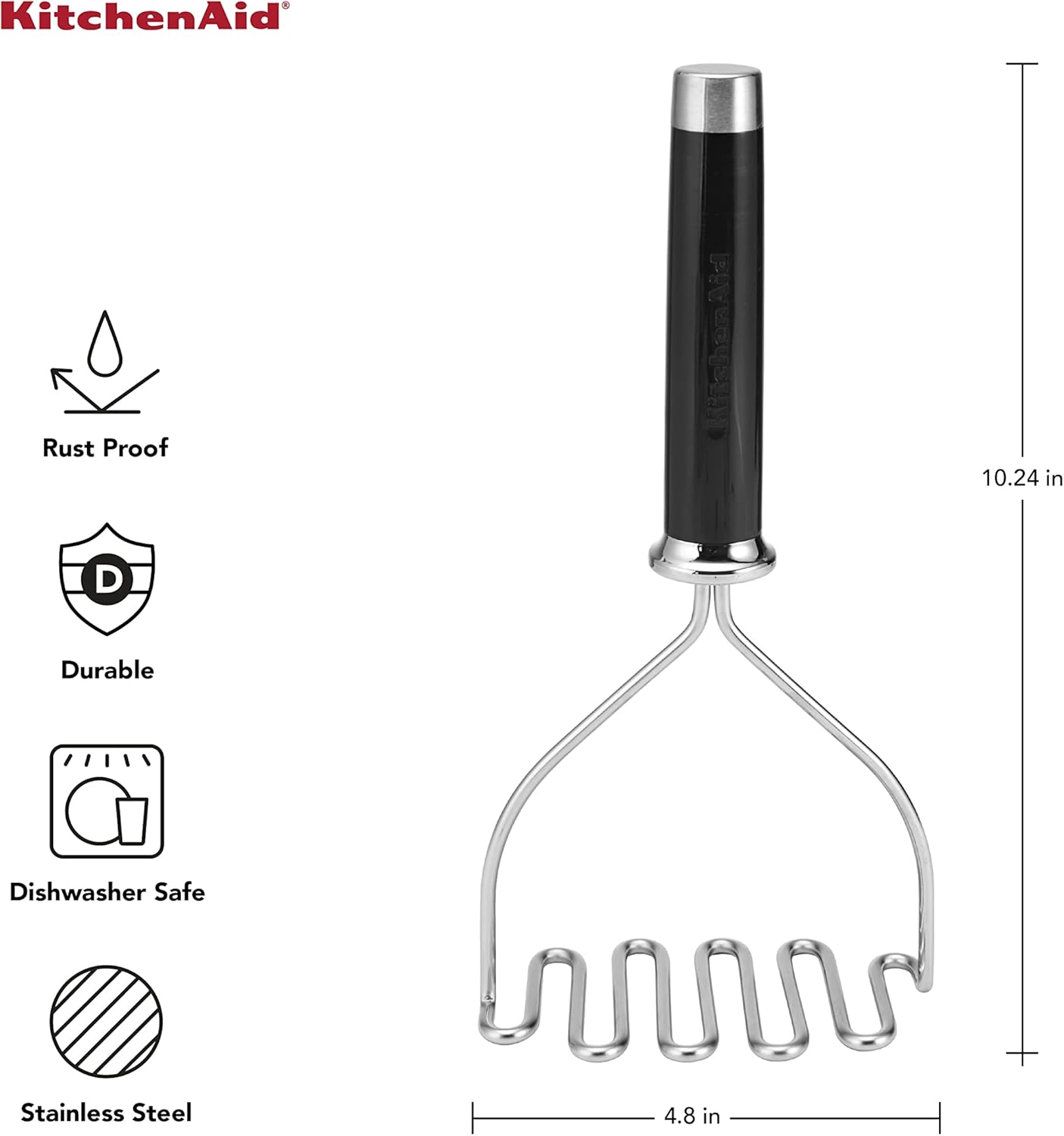 KitchenAid Gourmet Stainless Steel Wire Masher