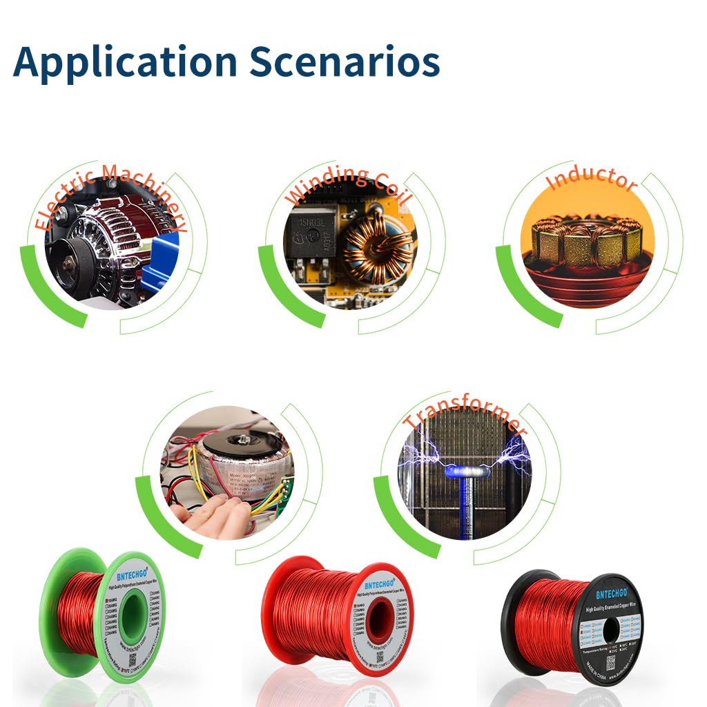 BNTECHGO 30 AWG Enameled Copper Wire
