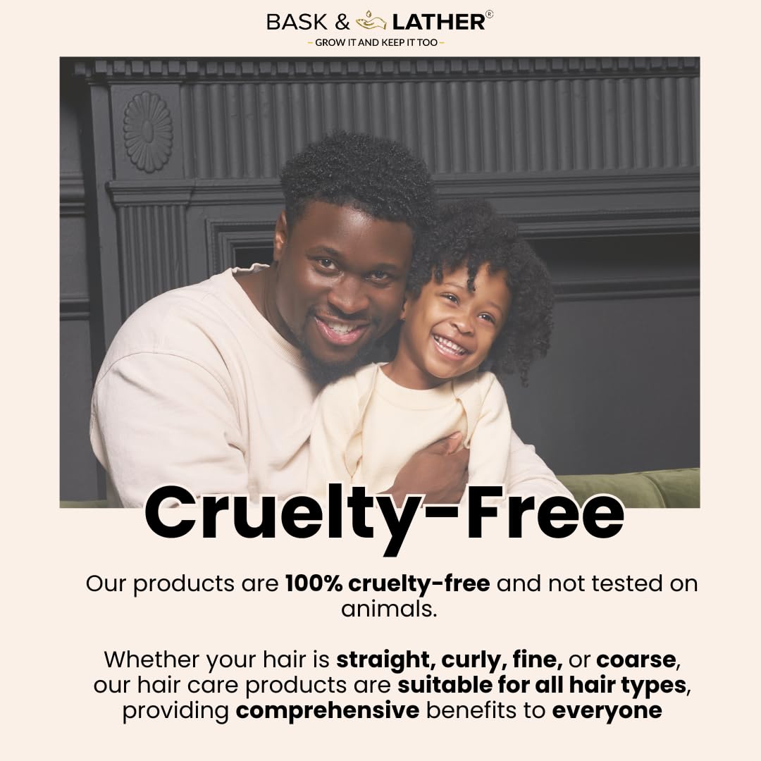 BASK & LATHER Edge Control Gel with Castor Oil
