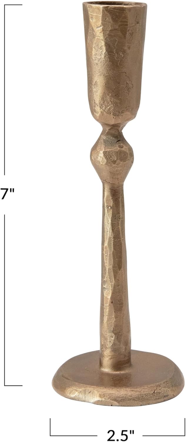 Creative Co-Op Hand-Forged Metal Taper Candle Holder