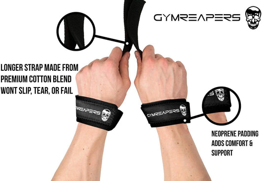 Gymreapers Lifting Wrist Straps for Weightlifting