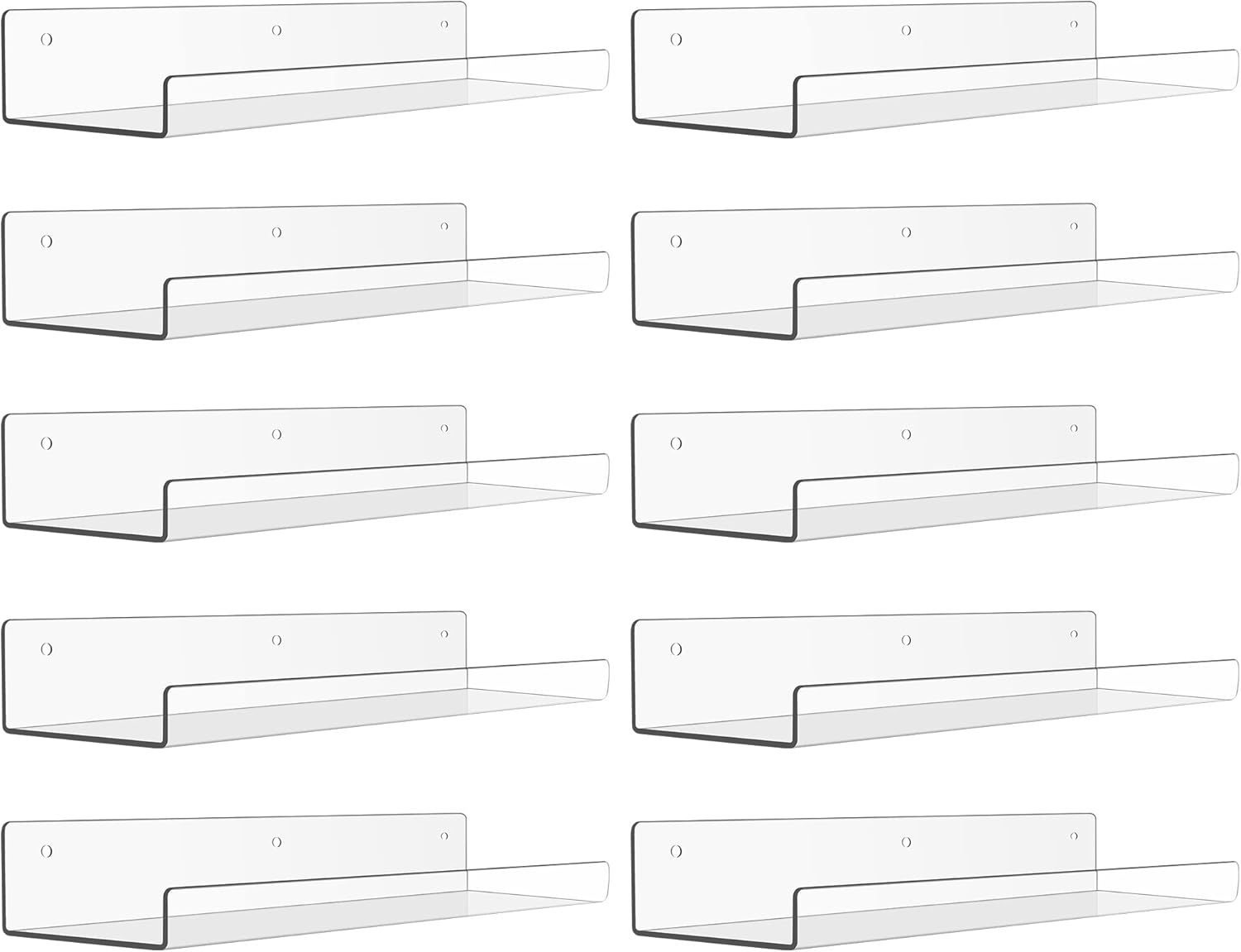 Upsimples Acrylic Shelves for Bathroom Storage