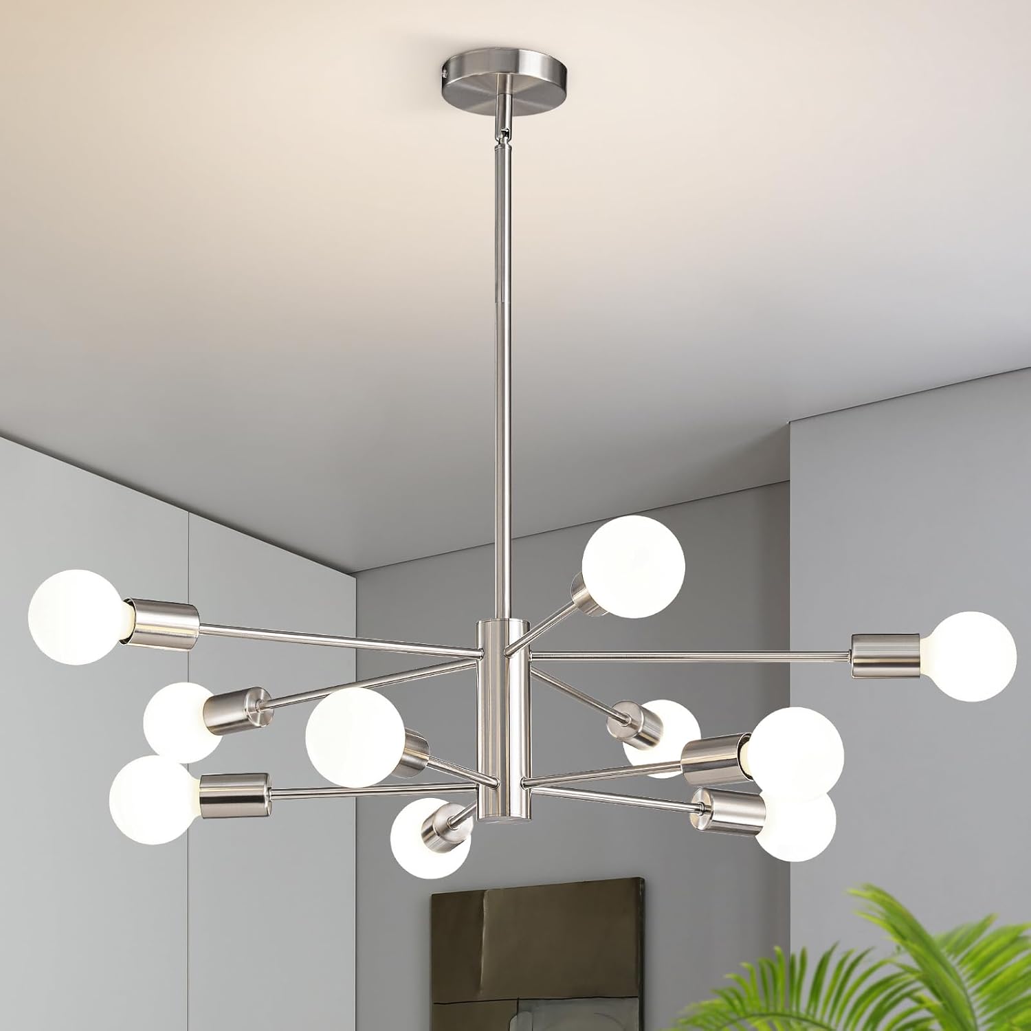 Modern Chandelier Ceiling Light Fixture Sputnik