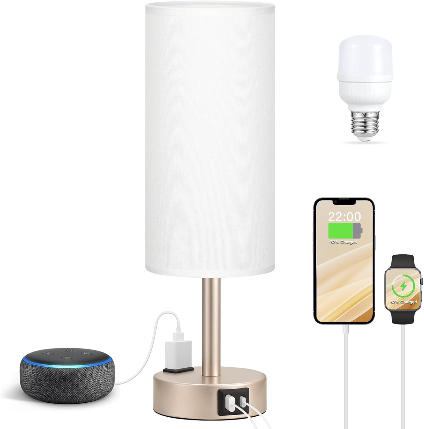 Bedside Touch Lamp 3-Way Dimmable