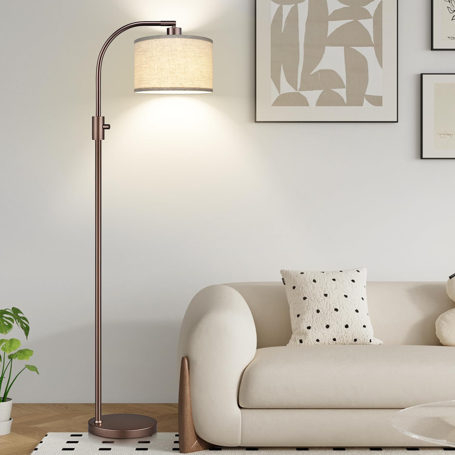 Nintiue Upgraded Modern Arc Dimmable Tall Standing Floor Lamp