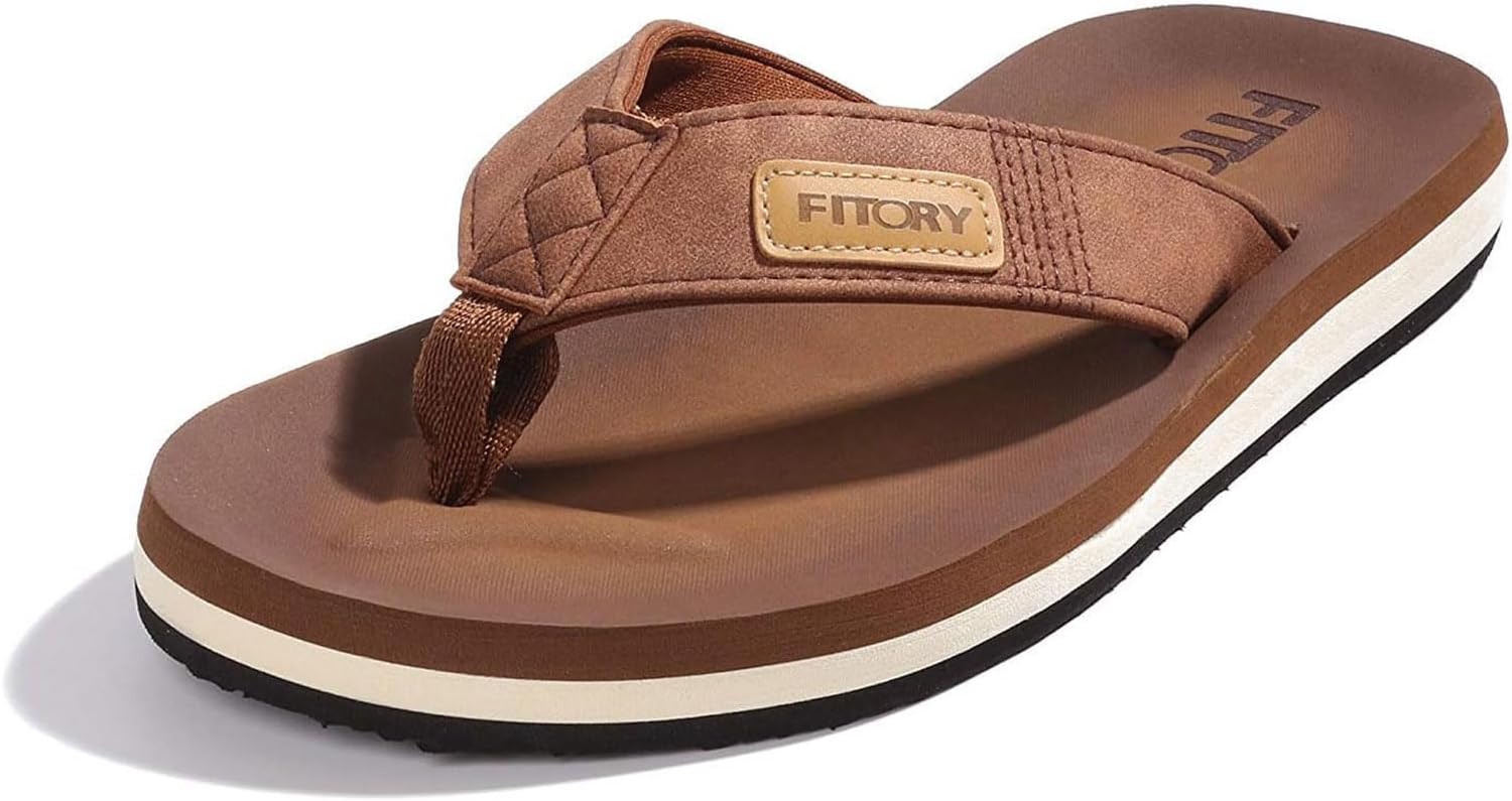 FITORY Men's Flip-Flops, Thongs Sandals