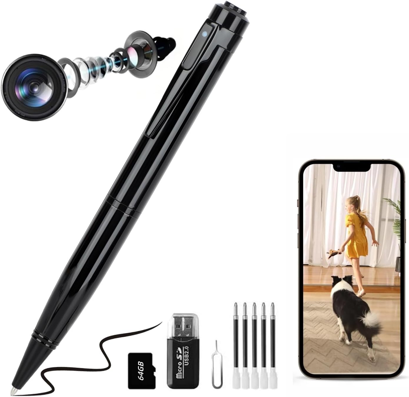 1080P Body Camera Long Battery Life Micro Pen Camera