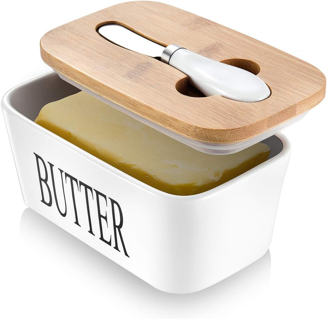 Butter Dish with Lid Large Butter Dish for Countertop