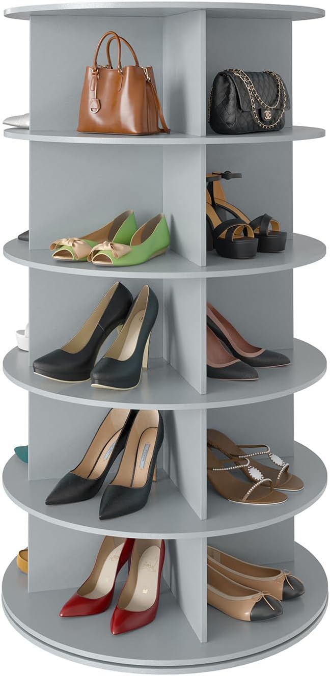 SpaceAid 7 Tier Rotating Shoe Rack Tower
