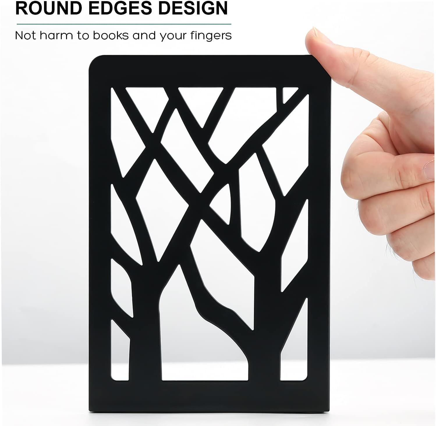 MaxGear Book Ends Tree Design Bookends for Shelves