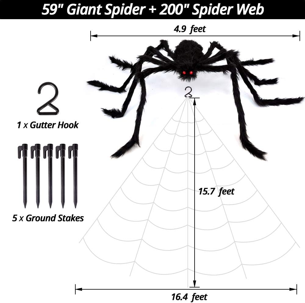 Halloween Spider for Indoor/Outdoor Décor