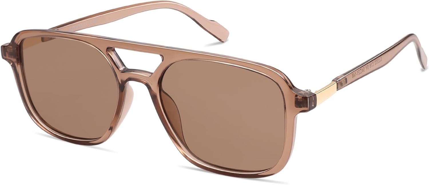 SOJOS Retro Aviator Sunglasses