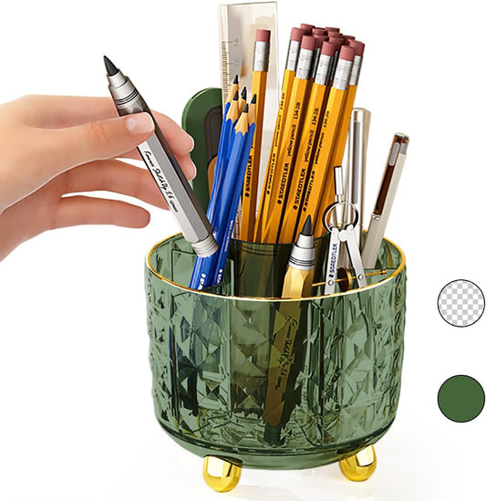 Dark Green Pen Pencil Holder for Desk
