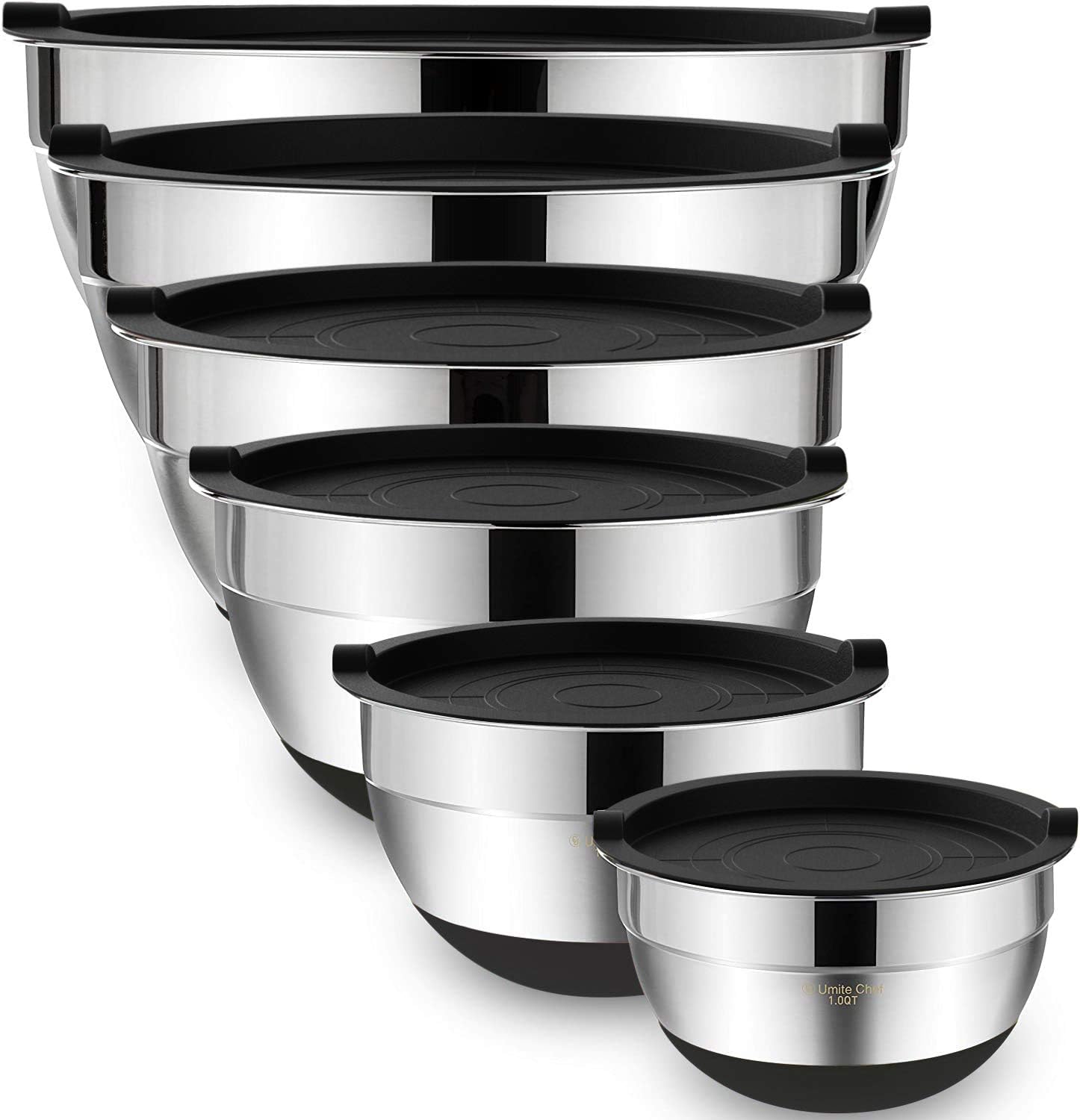 Umite Chef Mixing Bowls with Airtight Lids