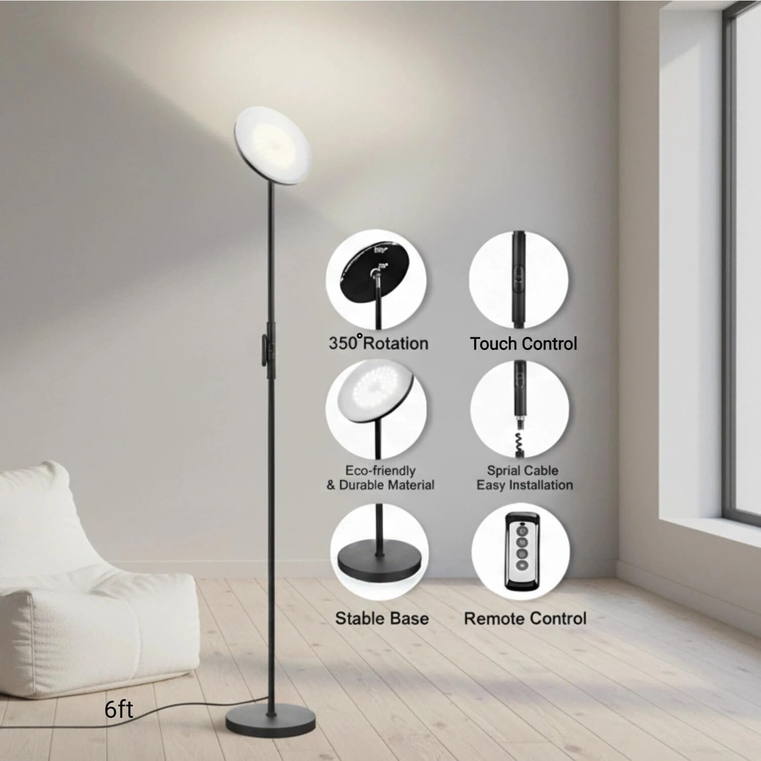 JOOFO Floor Lamp Sky LED Modern Torchiere