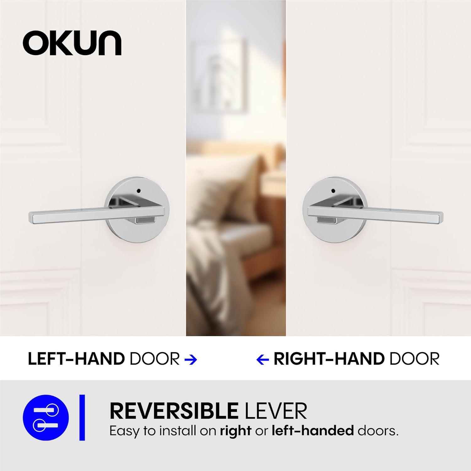Bedroom Bathroom Privacy Lever Handle